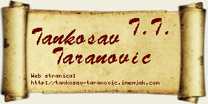 Tankosav Taranović vizit kartica